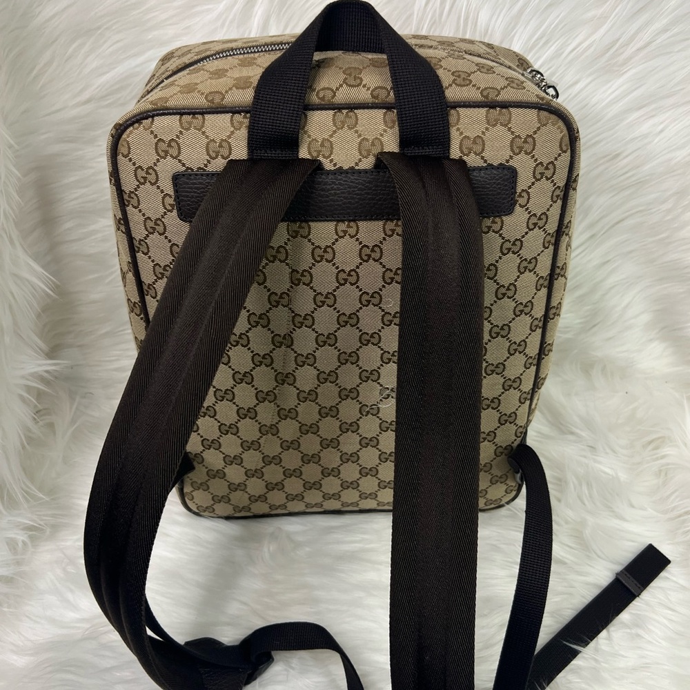 Authentic Gucci Canvas Rucksack Backpack - Picture 2 of 15